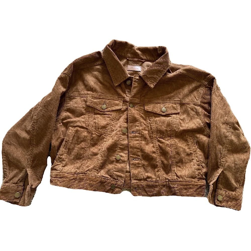 Corduroy cropped jacket